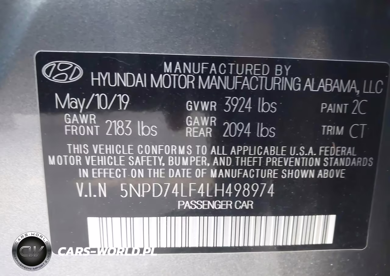 2020 Hyundai Elantra Se VIN:5NPD74LF4LH498974 - 9