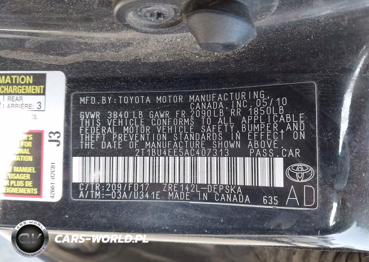 2010 Toyota Corolla S VIN:2T1BU4EE5AC407313 - 9