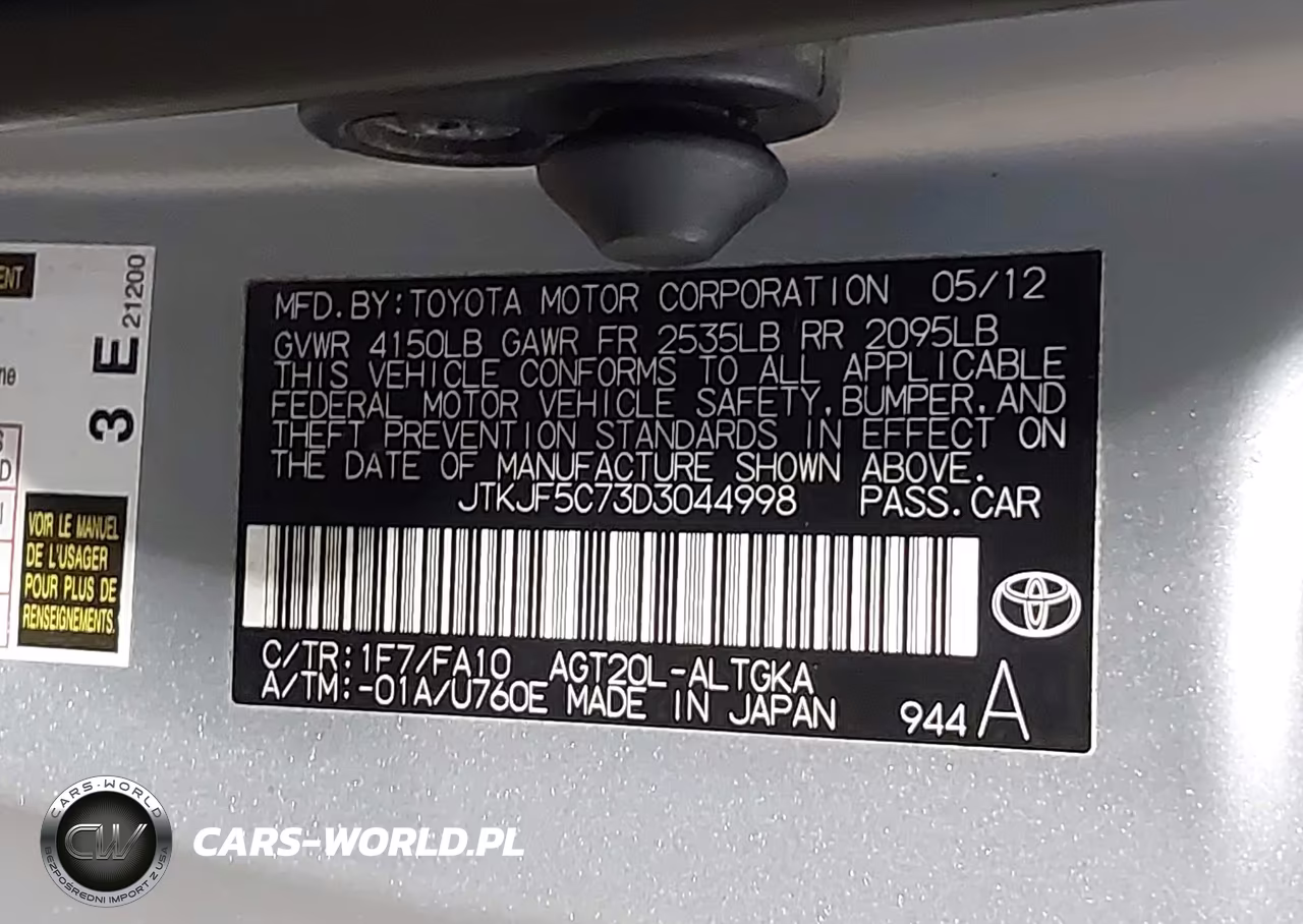 2013 Scion Tc VIN:JTKJF5C73D3044998 - 9