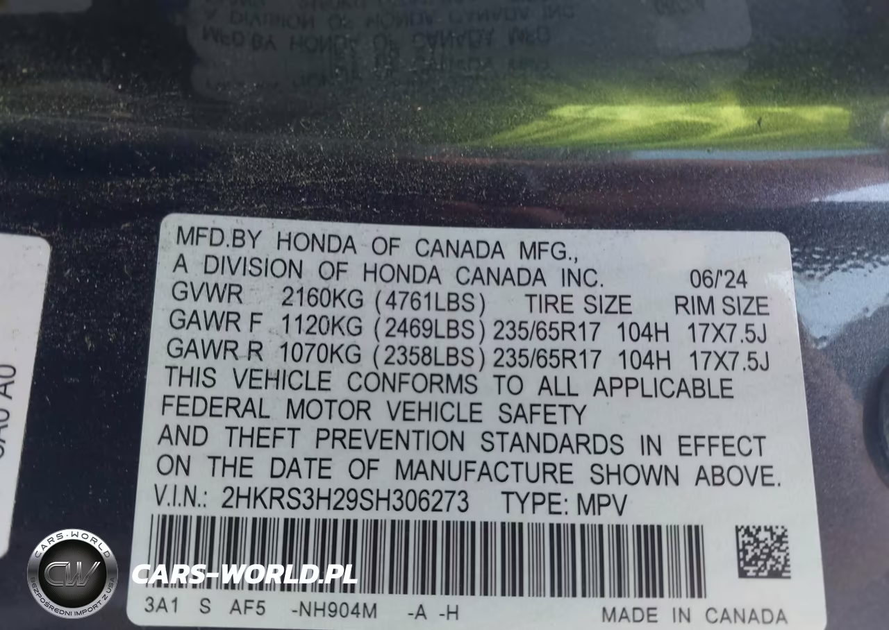 2025 Honda Cr-V Lx 2Wd VIN:2HKRS3H29SH306273 - 9
