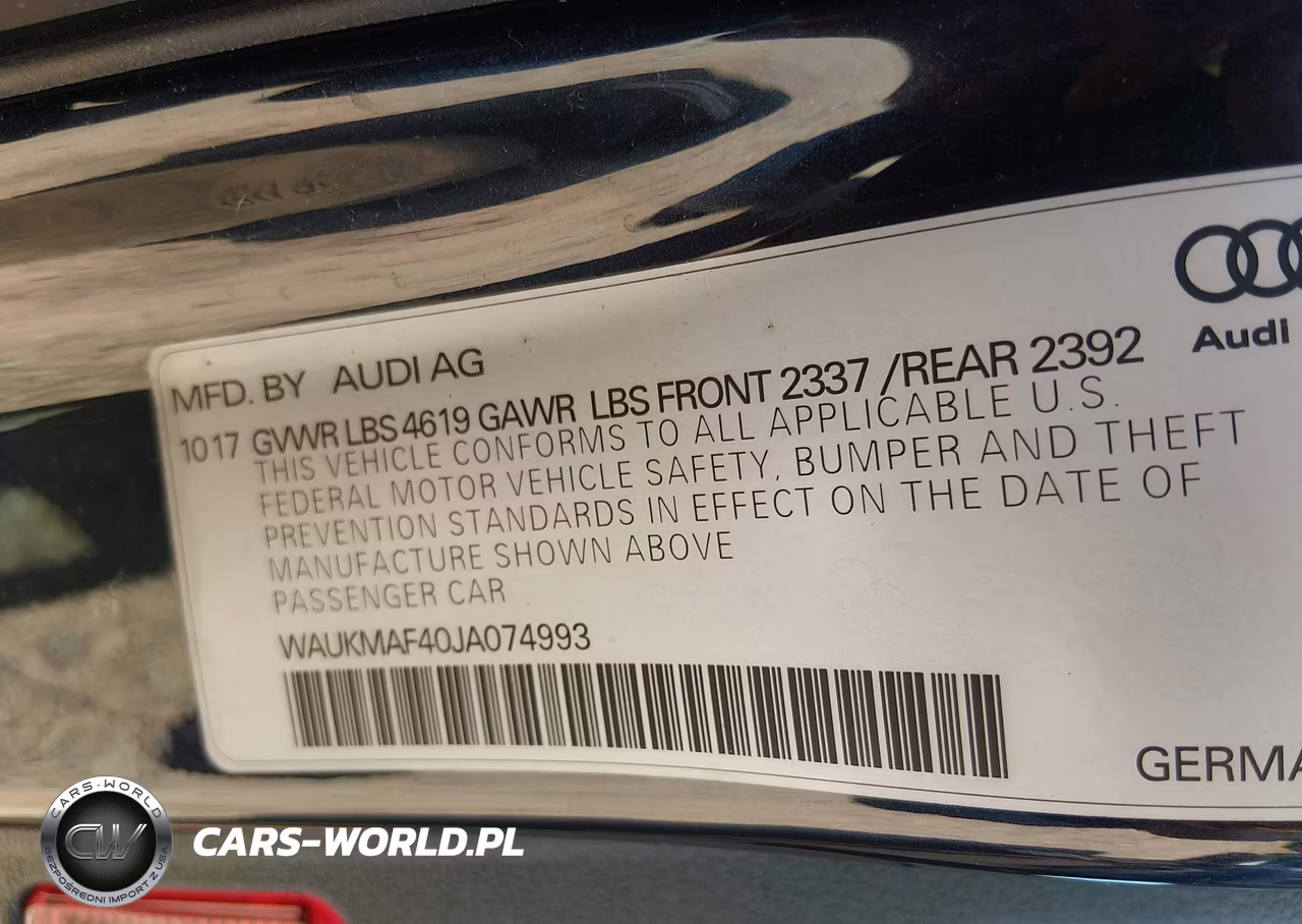2018 Audi A4 2.0T Tech Ultra Premium-2.0T Ultra Premium VIN:WAUKMAF40JA074993 - 9