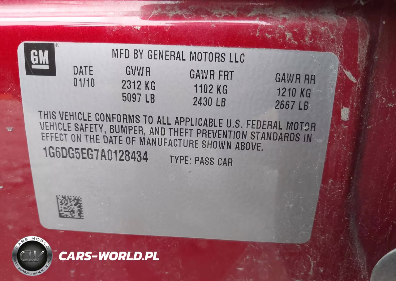 2010 Cadillac Cts Luxury VIN:1G6DG5EG7A0128434 - 9