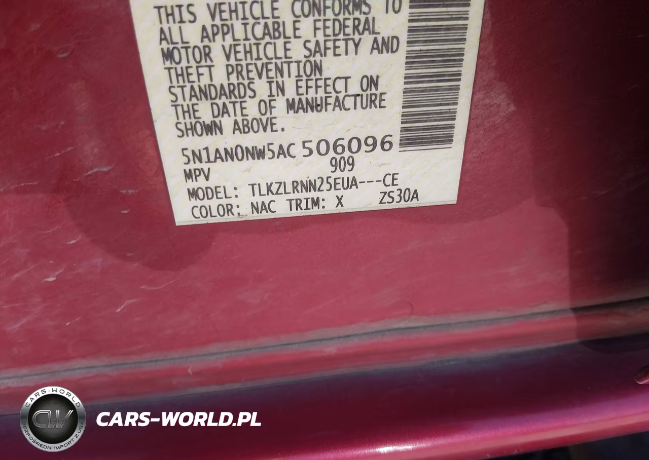2010 Nissan Xterra S VIN:5N1AN0NW5AC506096 - 9