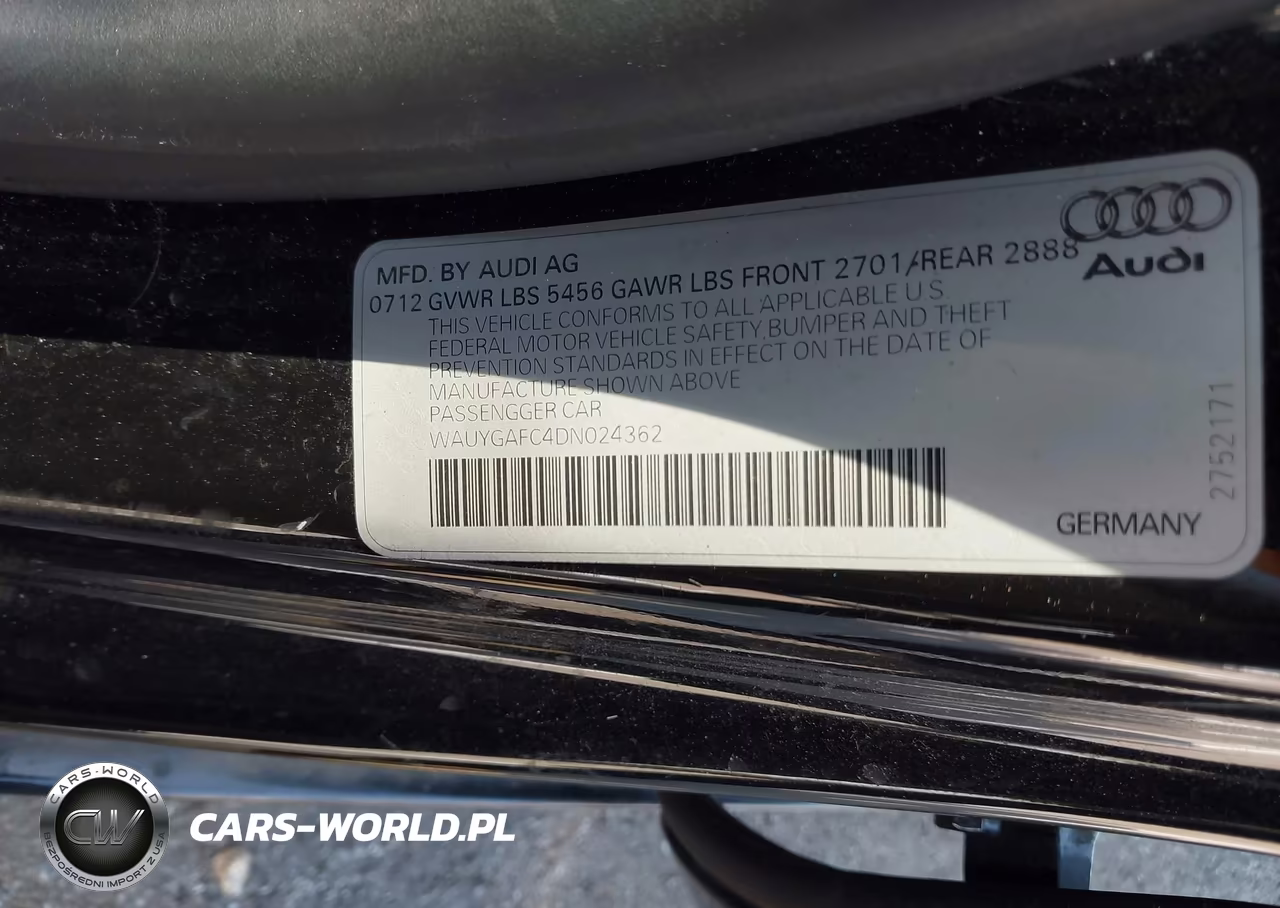 2013 Audi A7 3.0T Premium VIN:WAUYGAFC4DN024362 - 9