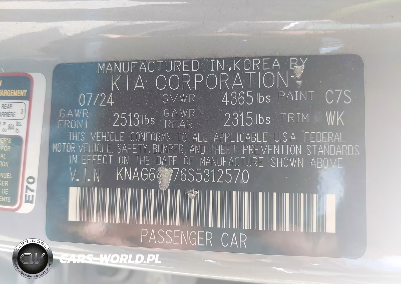 2025 Kia K5 Gt-Line VIN:KNAG64J76S5312570 - 9