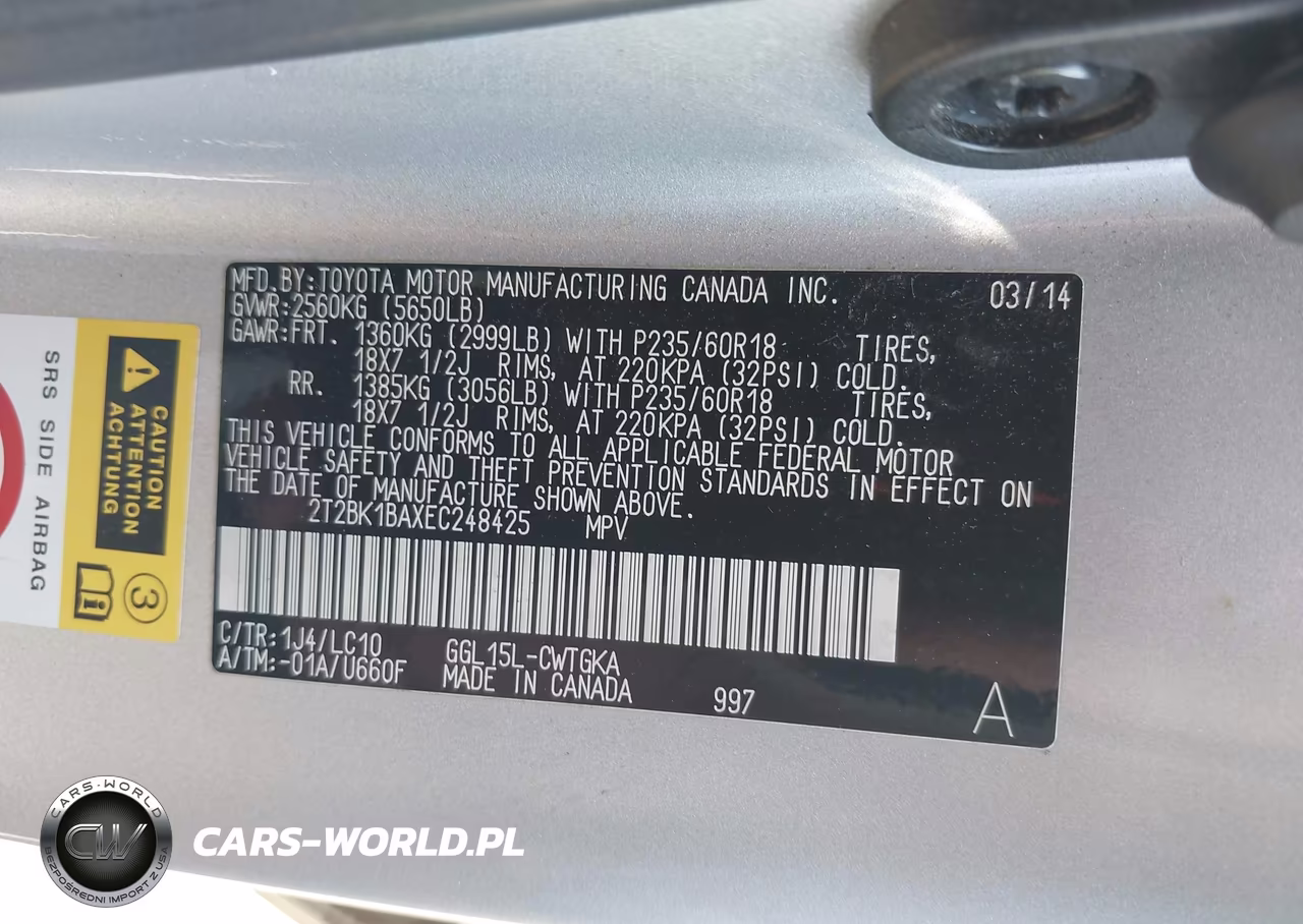 2014 Lexus Rx 350 VIN:2T2BK1BAXEC248425 - 9