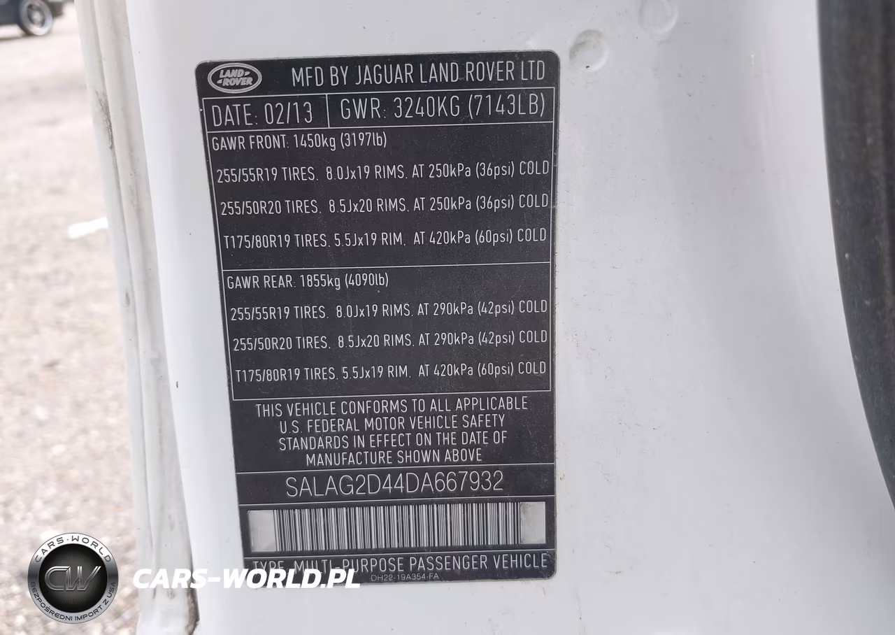 2013 Land Rover Lr4 VIN:SALAG2D44DA667932 - 9
