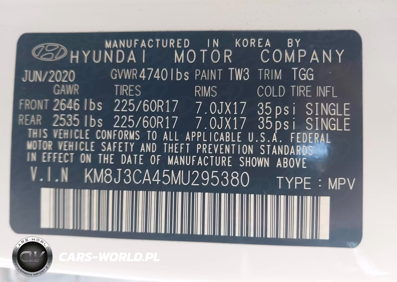 2021 Hyundai Tucson Value VIN:KM8J3CA45MU295380 - 9