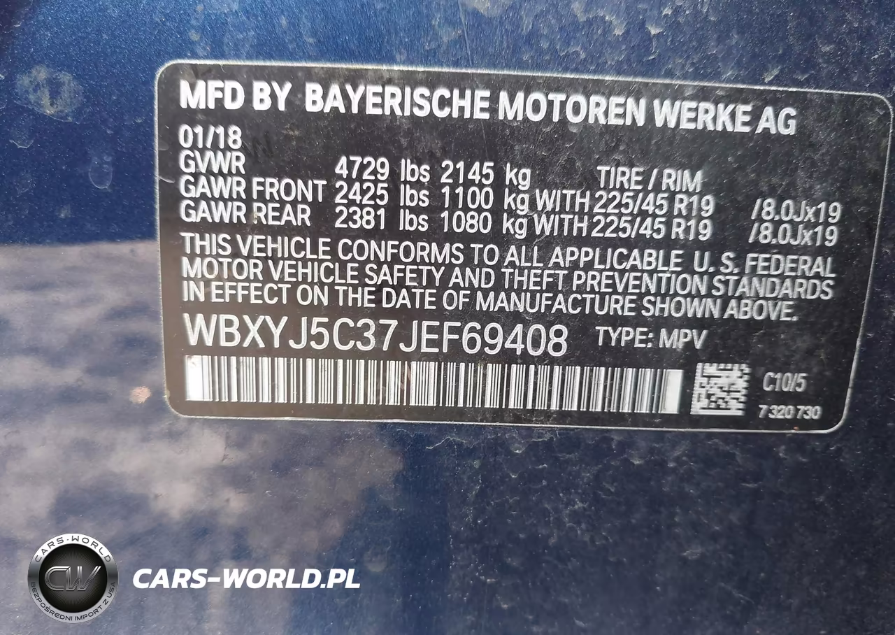 2018 BMW X2 xDrive28I VIN:WBXYJ5C37JEF69408 - 9