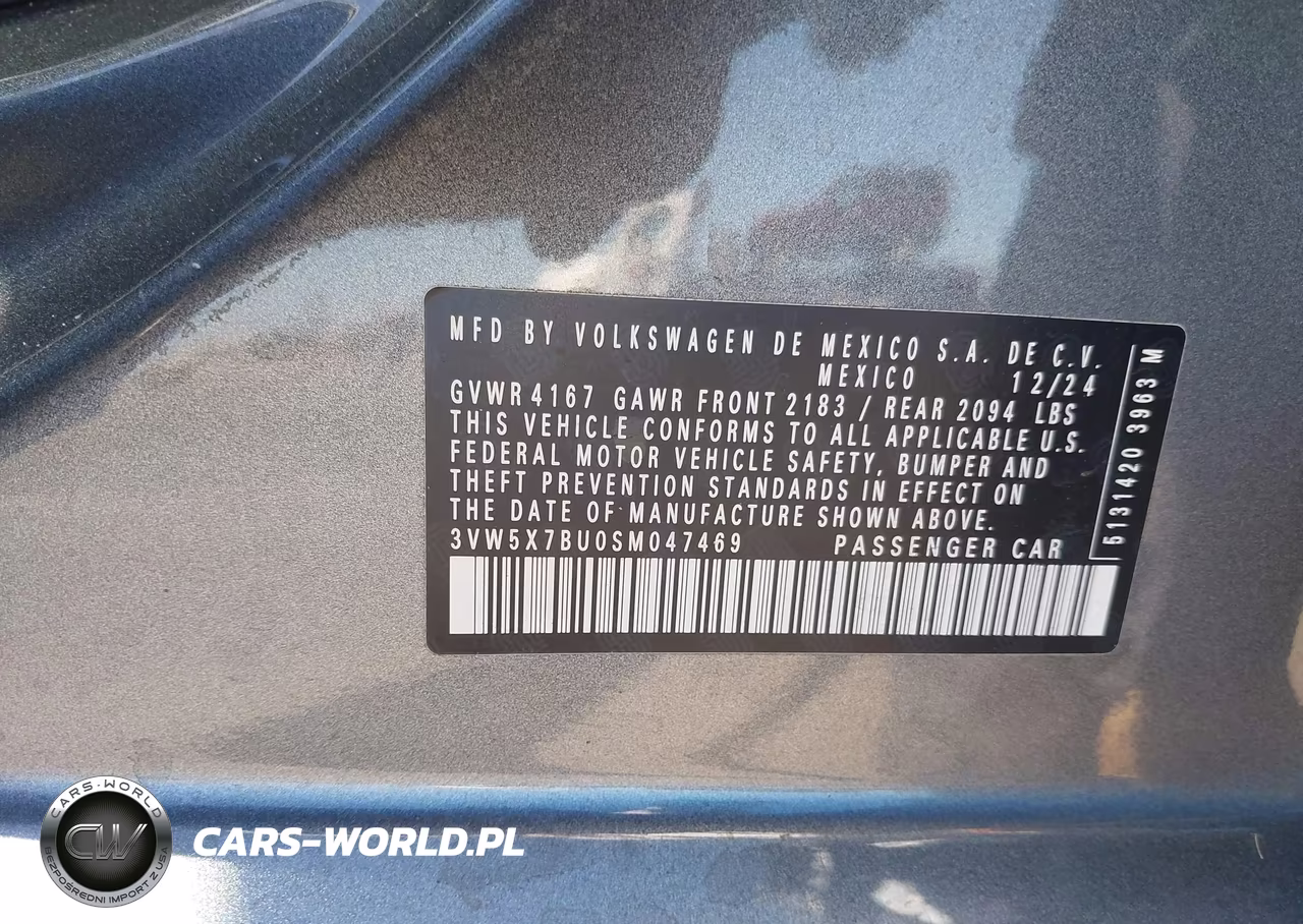 2025 Volkswagen Jetta 1.5T S VIN:3VW5X7BU0SM047469 - 9