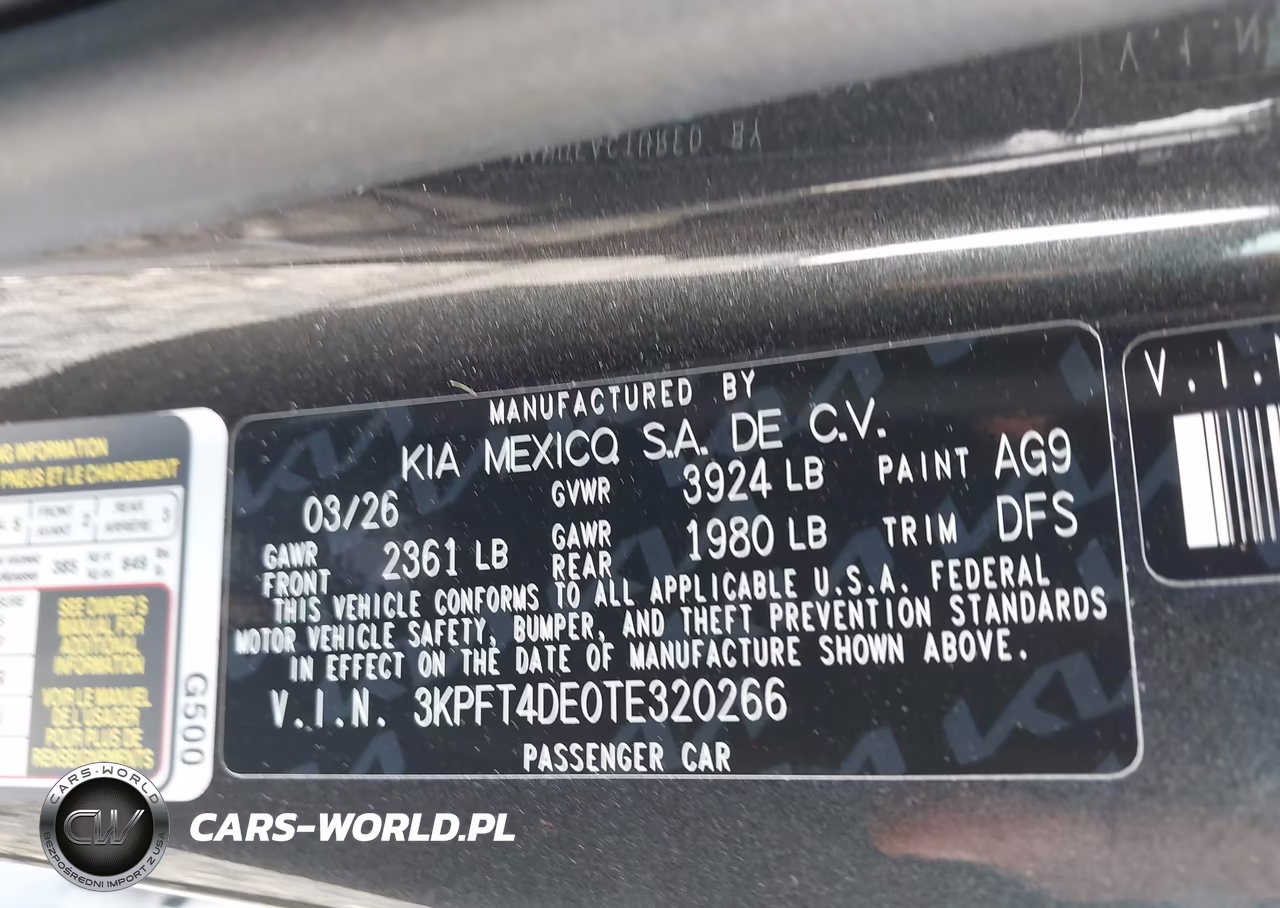 2026 Kia K4 Lxs VIN:3KPFT4DE0TE320266 - 9