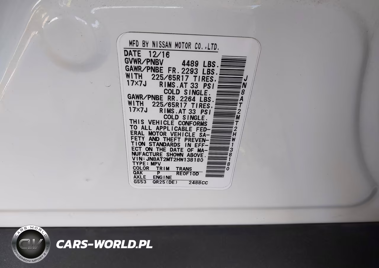 2017 Nissan Rogue S VIN:JN8AT2MT2HW138180 - 9