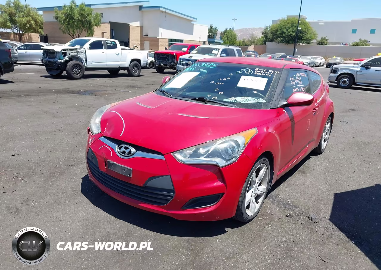 2013 Hyundai Veloster Base W-Black VIN:KMHTC6AD4DU115624 - 2