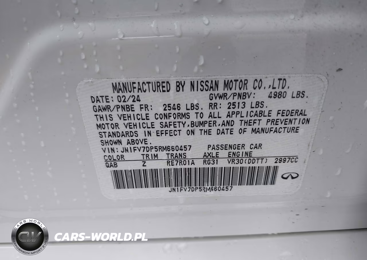 2024 Infiniti Q50 Red Sport 400 VIN:JN1FV7DP5RM660457 - 9
