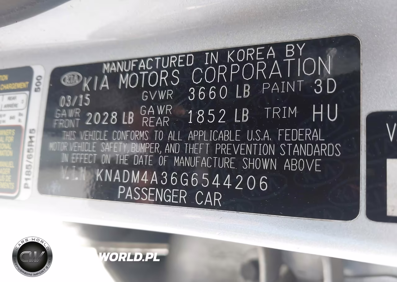 2016 Kia Rio Lx VIN:KNADM4A36G6544206 - 9