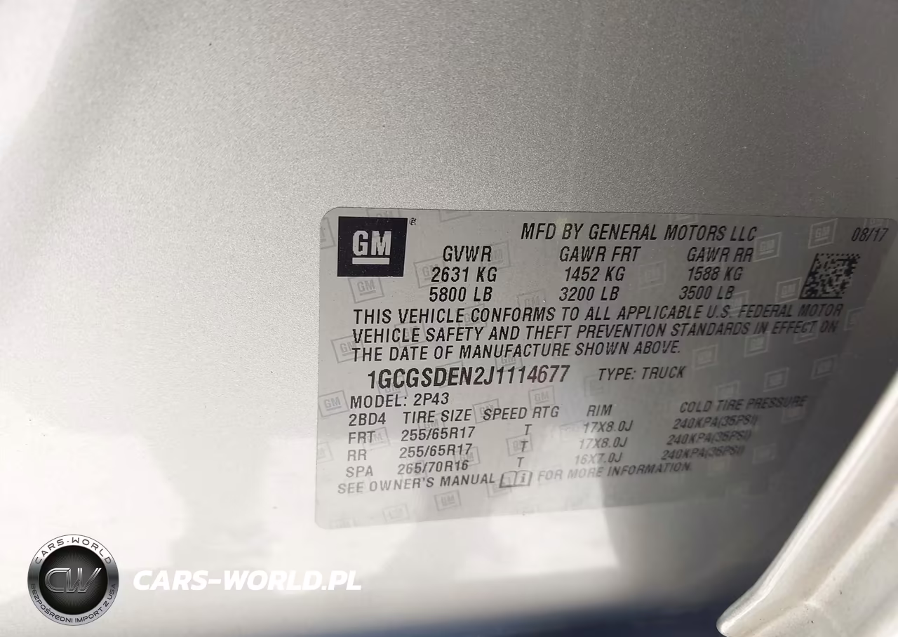 2018 Chevrolet Colorado Z71 VIN:1GCGSDEN2J1114677 - 9
