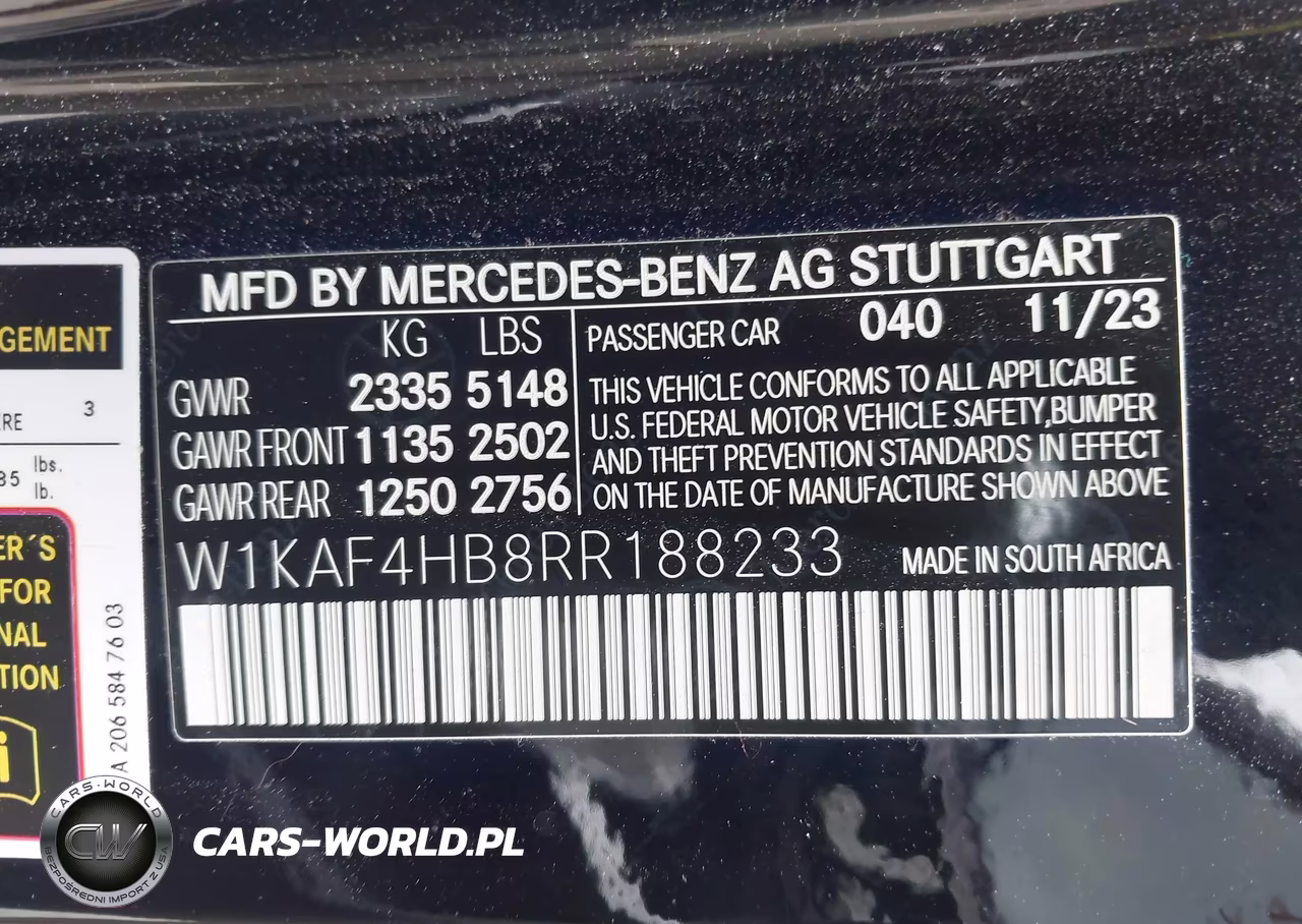 2024 Mercedes-Benz C 300 VIN:W1KAF4HB8RR188233 - 9