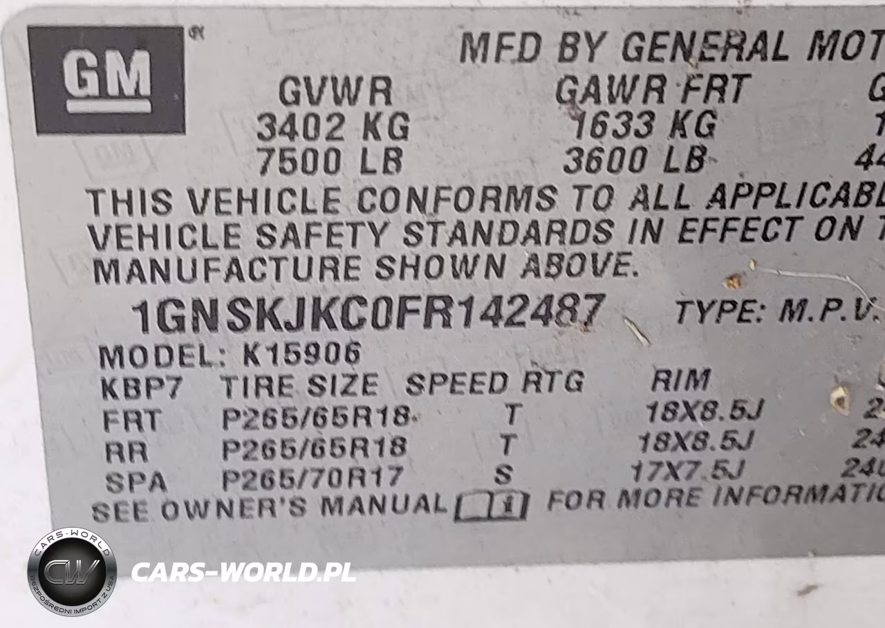2015 Chevrolet Suburban Lt VIN:1GNSKJKC0FR142487 - 9