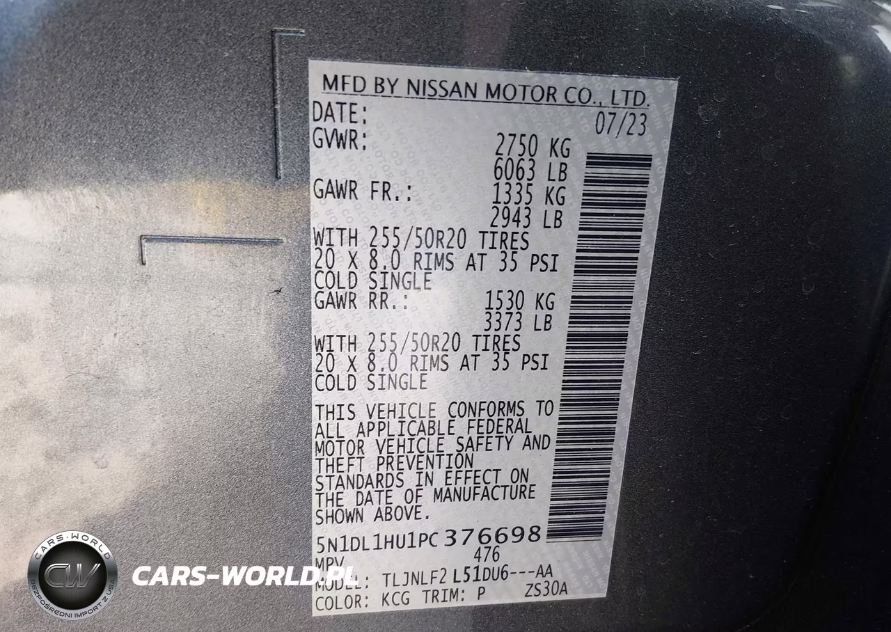 2023 Infiniti Qx60 Autograph Awd VIN:5N1DL1HU1PC376698 - 9