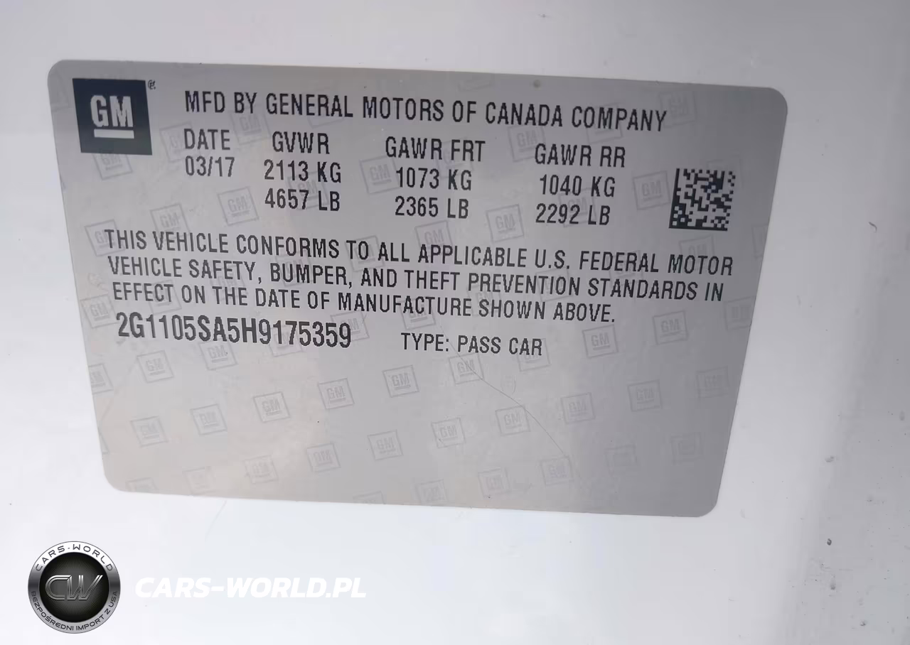 2017 Chevrolet Impala 1Lt VIN:2G1105SA5H9175359 - 9