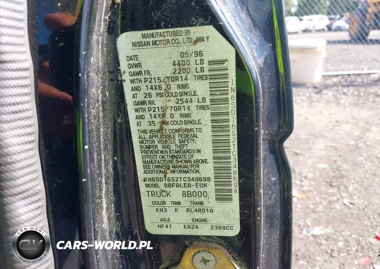 1996 Nissan Truck King Cab Se-King Cab Xe VIN:1N6SD16S2TC348698 - 9