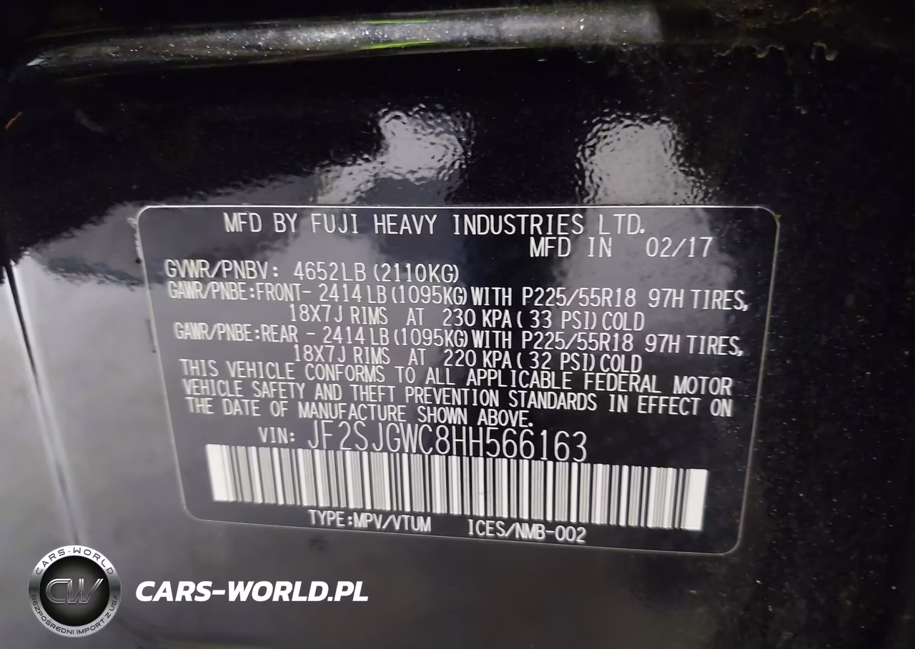 2017 Subaru Forester 2.0Xt Touring VIN:JF2SJGWC8HH566163 - 9