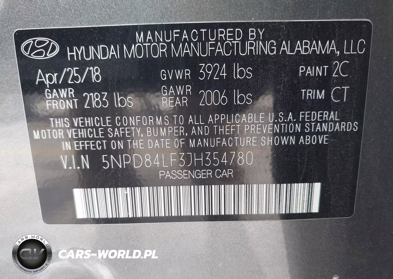 2018 Hyundai Elantra Limited VIN:5NPD84LF3JH354780 - 9