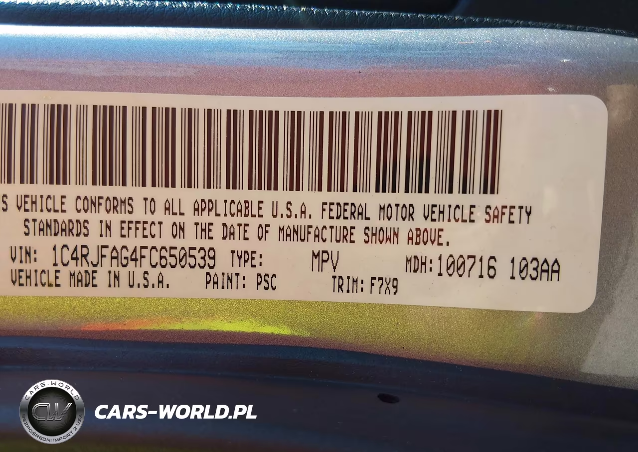 2015 Jeep Grand Cherokee Laredo VIN:1C4RJFAG4FC650539 - 9
