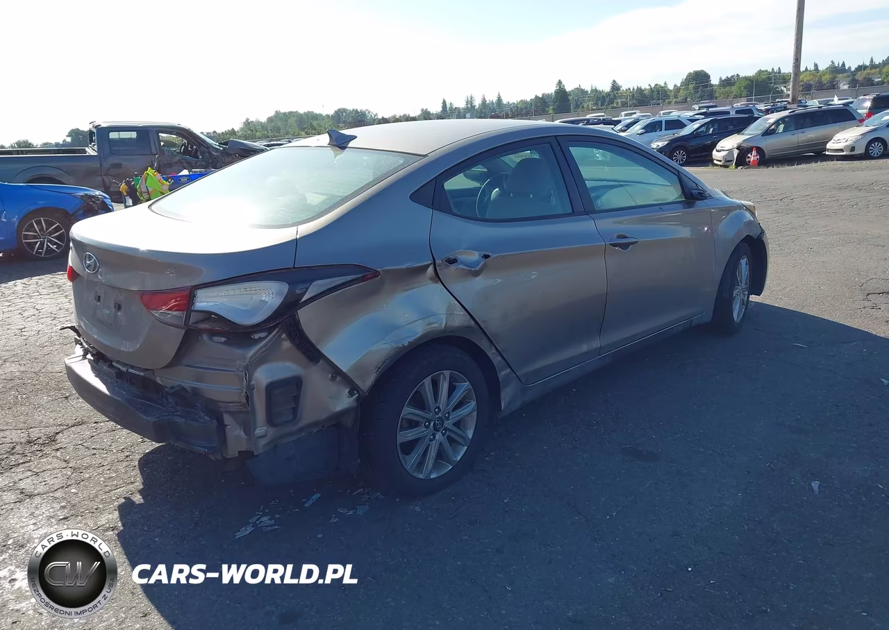 2014 Hyundai Elantra Se VIN:5NPDH4AE3EH459027 - 4