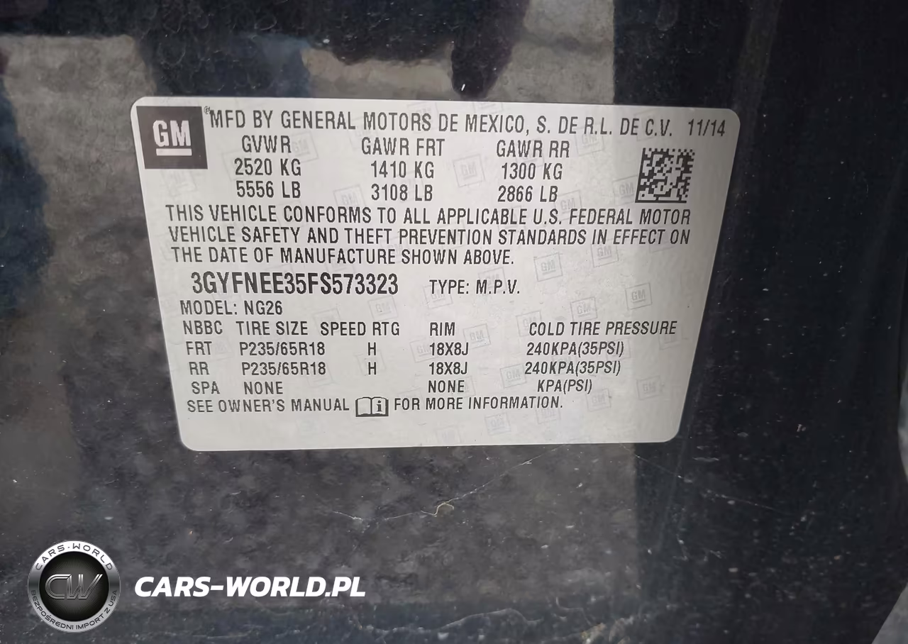 2015 Cadillac Srx Luxury Collection VIN:3GYFNEE35FS573323 - 9