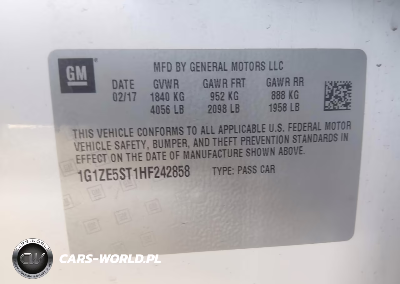 2017 Chevrolet Malibu 1Lt VIN:1G1ZE5ST1HF242858 - 9
