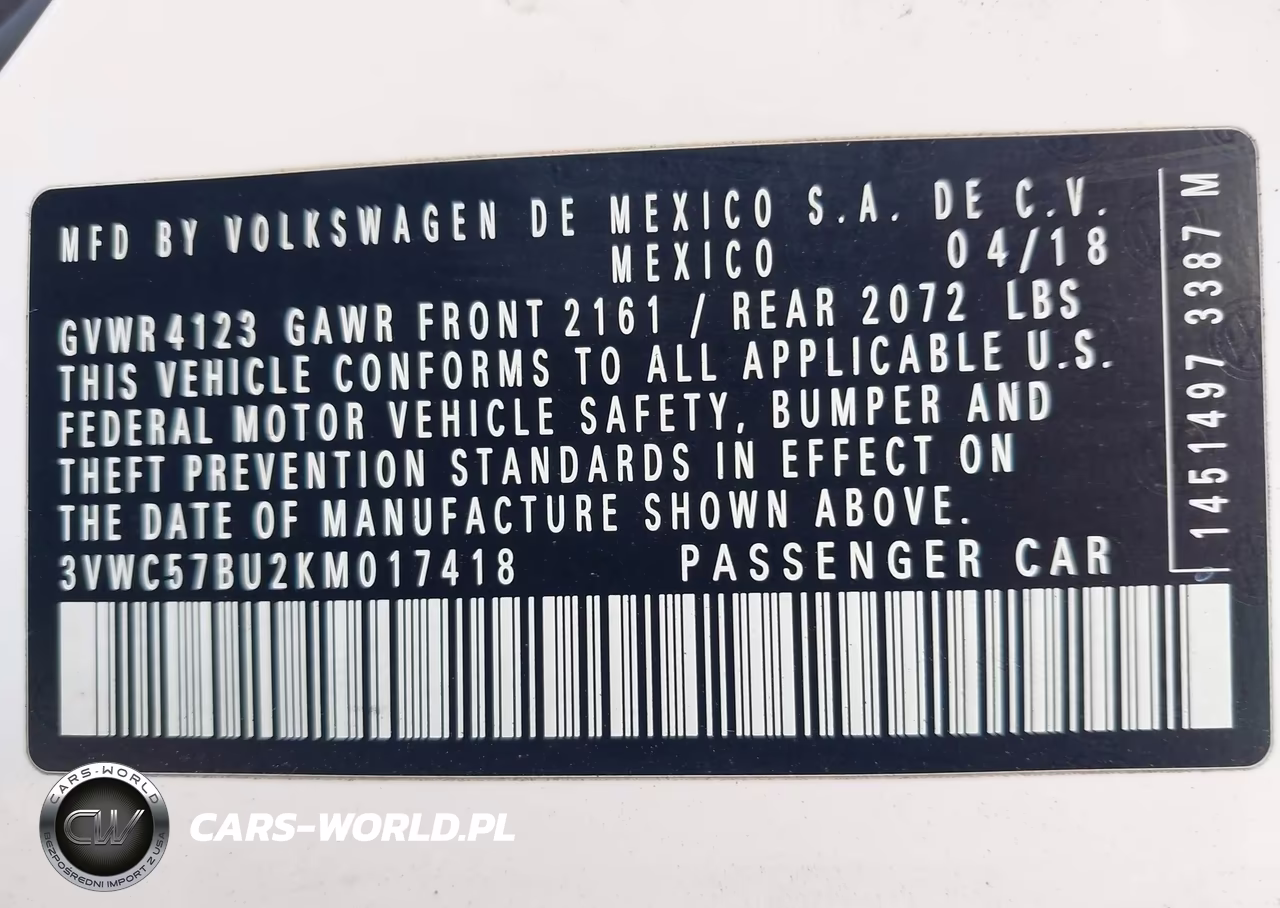 2019 Volkswagen Jetta 1.4T R-Line-1.4T S-1.4T Se VIN:3VWC57BU2KM017418 - 9