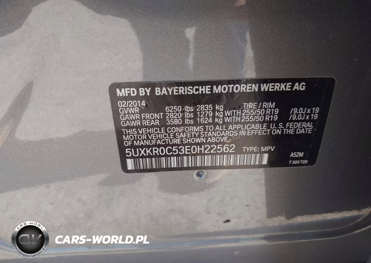 2014 BMW X5 xDrive35I VIN:5UXKR0C53E0H22562 - 9