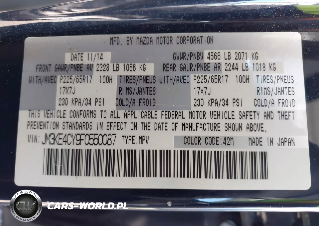 2015 Mazda Cx-5 Touring VIN:JM3KE4CY9F0550087 - 9