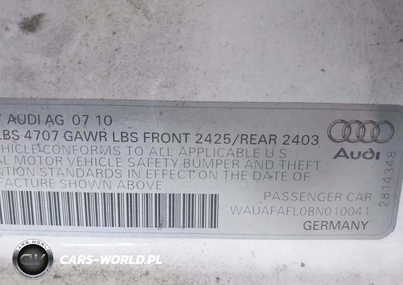 2011 Audi A4 2.0T Premium VIN:WAUAFAFL0BN010041 - 9