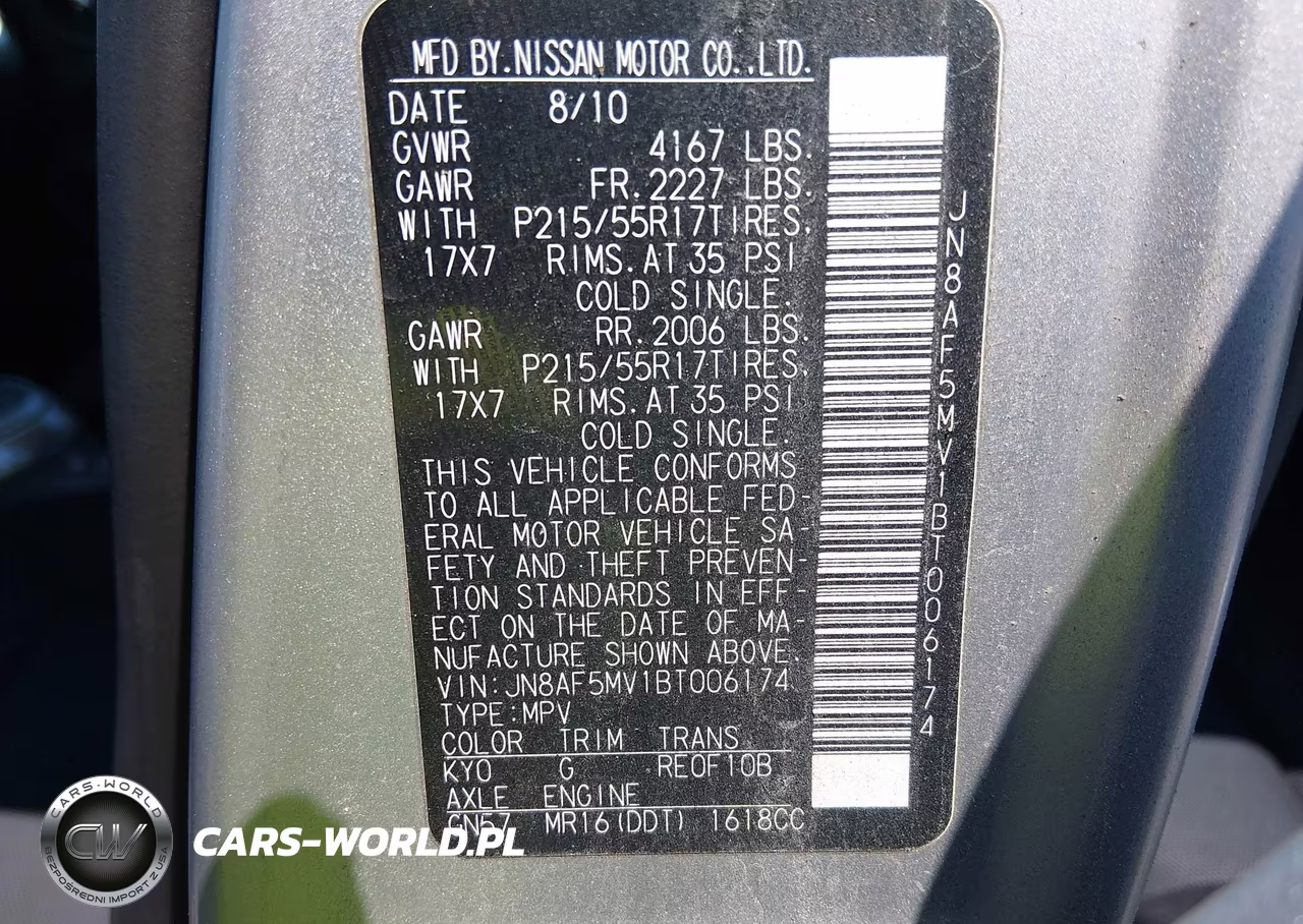 2011 Nissan Juke S VIN:JN8AF5MV1BT006174 - 9