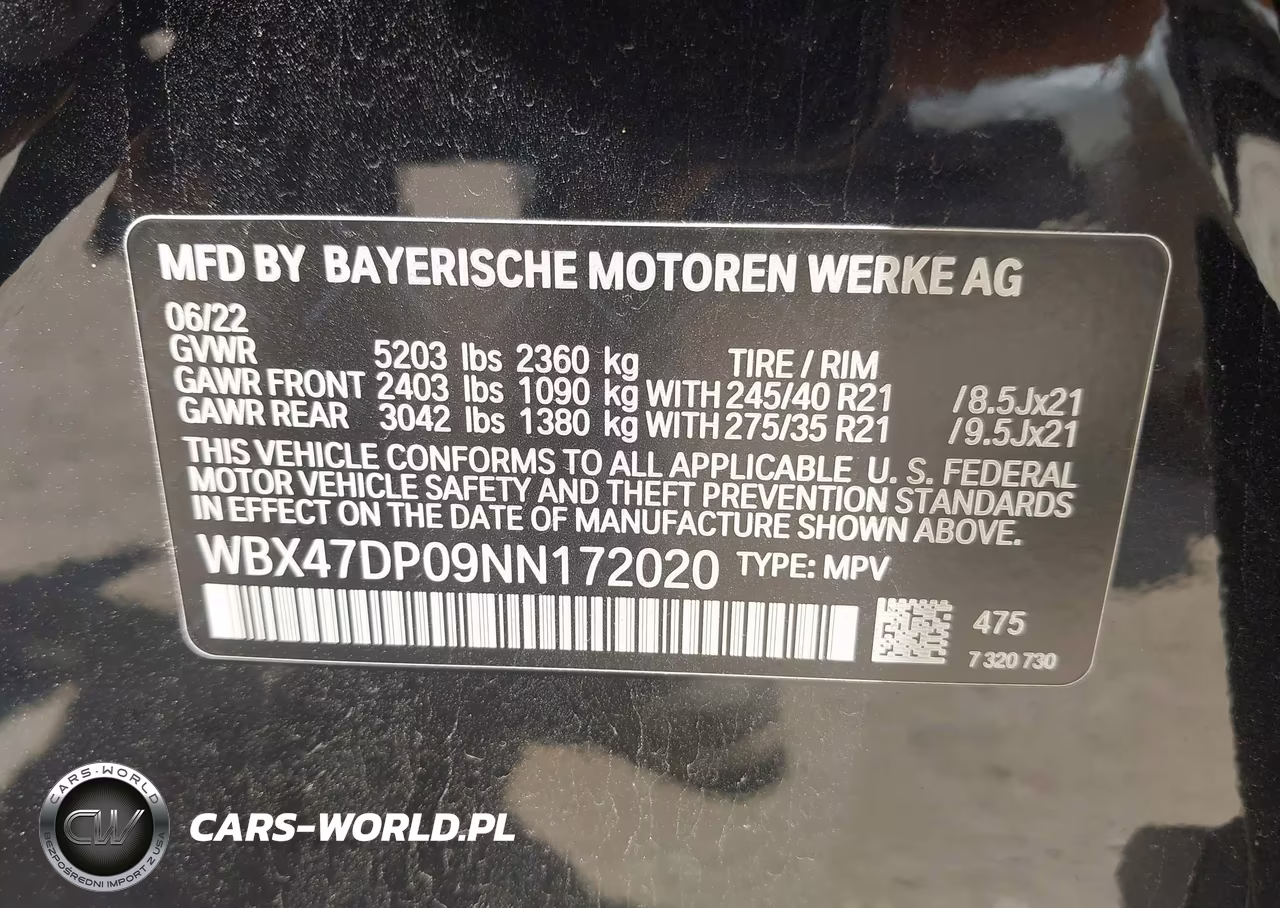 2022 BMW X3 Sdrive30I VIN:WBX47DP09NN172020 - 9
