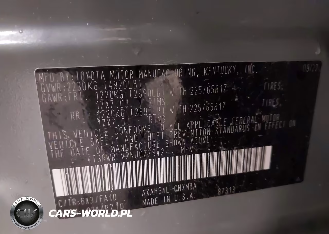 2022 Toyota Rav4 Hybrid Xle VIN:4T3RWRFV2NU077842 - 9