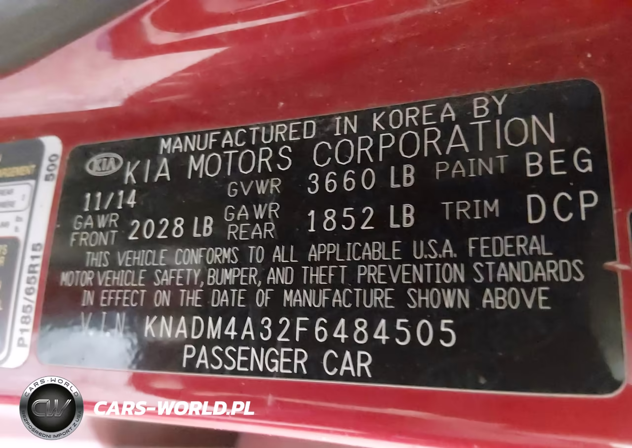 2015 Kia Rio Lx VIN:KNADM4A32F6484505 - 9