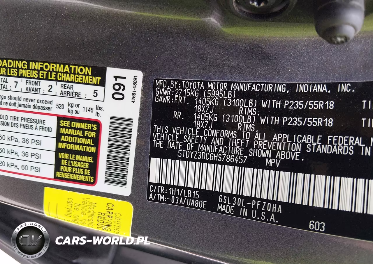 2017 Toyota Sienna Limited Premium 7 Passenger VIN:5TDYZ3DC6HS786457 - 9