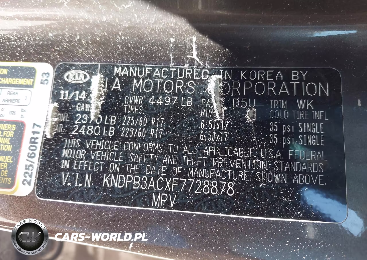 2015 Kia Sportage Lx VIN:KNDPB3ACXF7728878 - 9