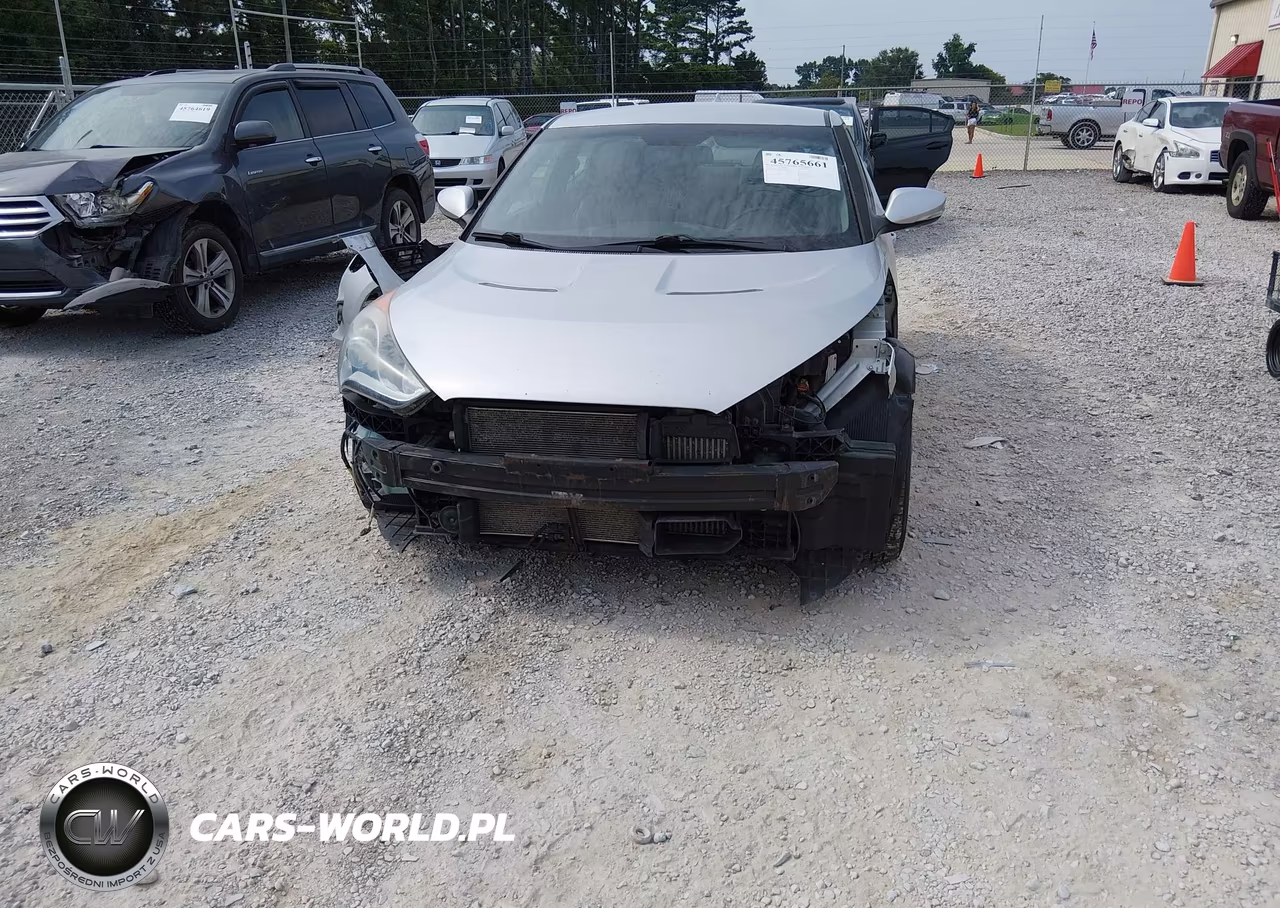 2013 Hyundai Veloster Turbo W-Blue VIN:KMHTC6AE3DU180778 - 6