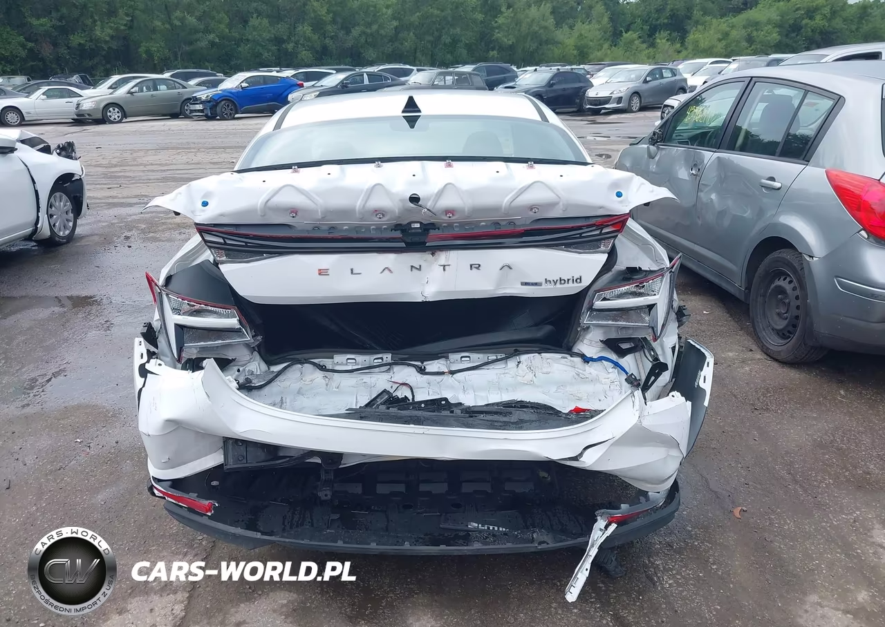 2021 Hyundai Elantra Hybrid Blue VIN:KMHLM4AJ4MU004059 - 17