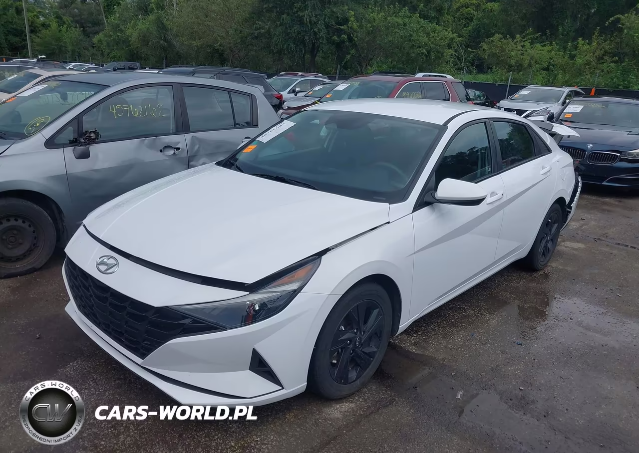 2021 Hyundai Elantra Hybrid Blue VIN:KMHLM4AJ4MU004059 - 2