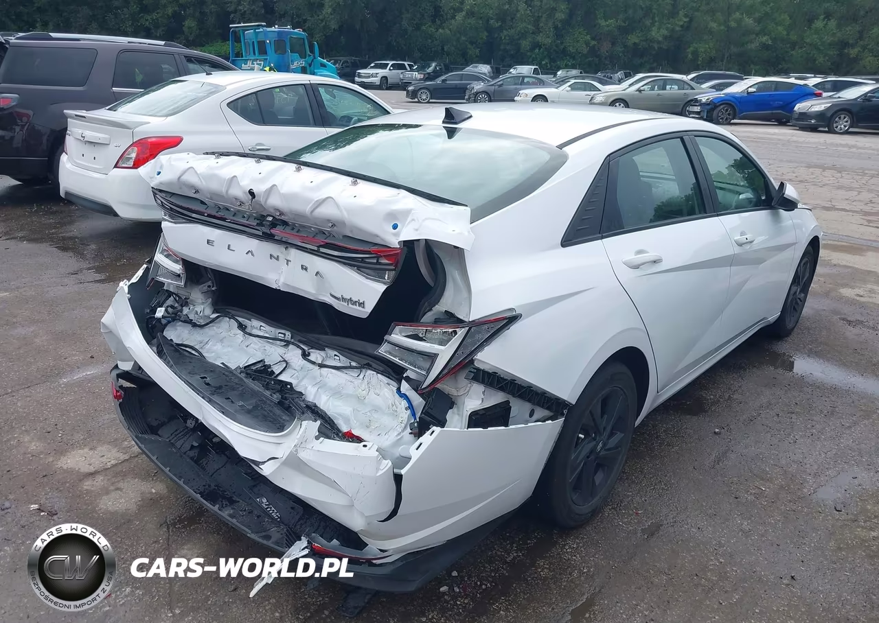 2021 Hyundai Elantra Hybrid Blue VIN:KMHLM4AJ4MU004059 - 4