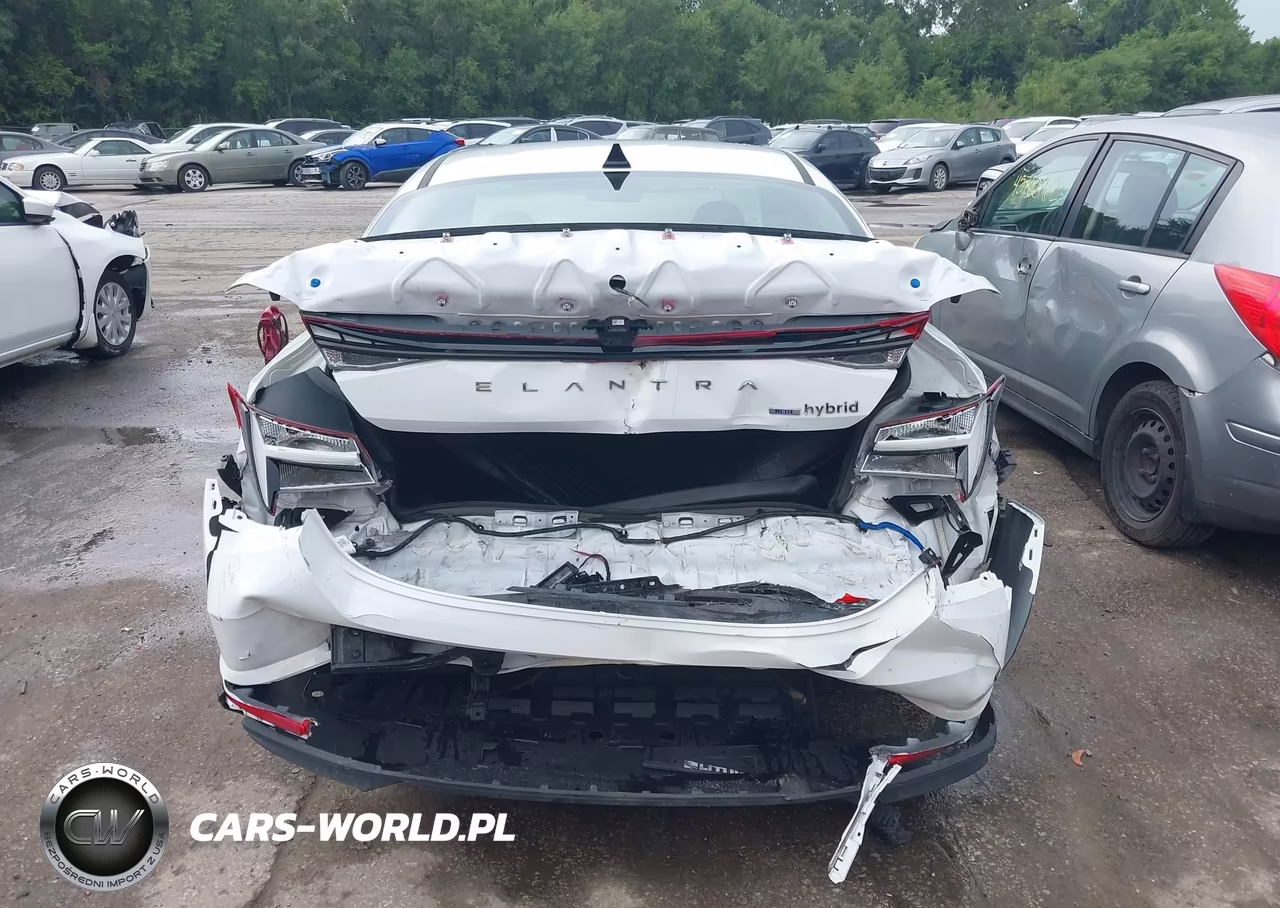 2021 Hyundai Elantra Hybrid Blue VIN:KMHLM4AJ4MU004059 - 6