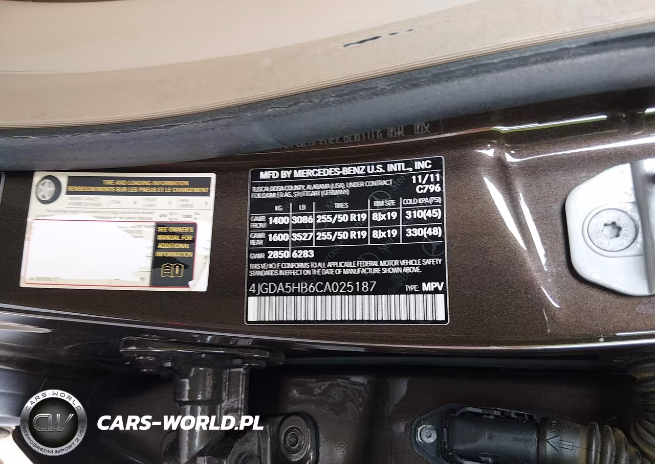 2012 Mercedes-Benz Ml 350 4Matic VIN:4JGDA5HB6CA025187 - 9