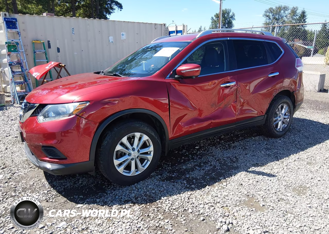 2015 Nissan Rogue Sv VIN:KNMAT2MV8FP552956 - 2