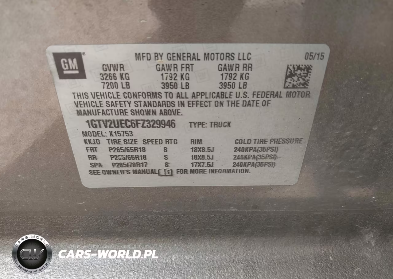2015 GMC Sierra 1500 Sle VIN:1GTV2UEC6FZ329946 - 9