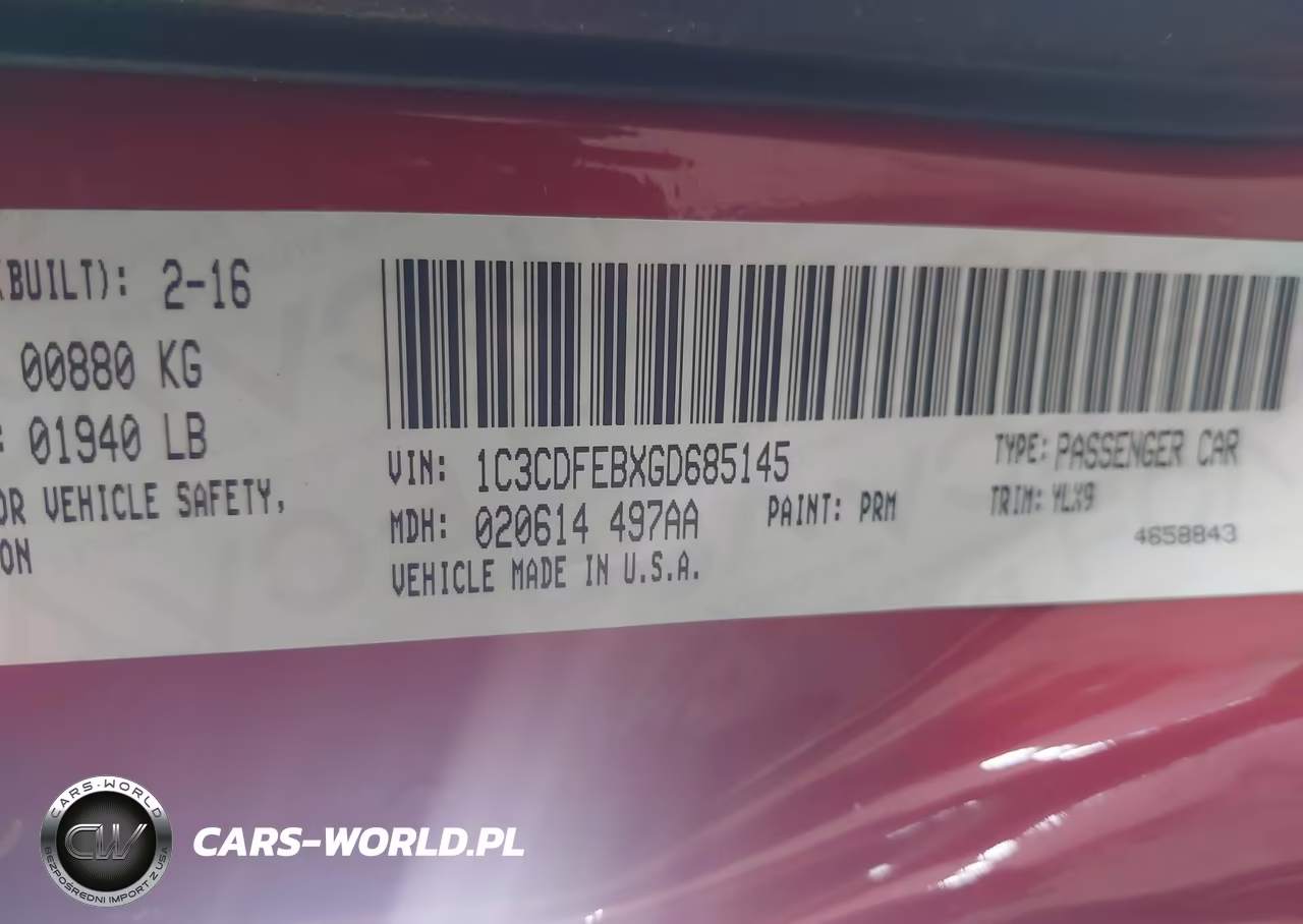 2016 Dodge Dart Gt VIN:1C3CDFEBXGD685145 - 9